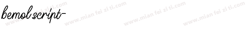 bemol script字体转换
